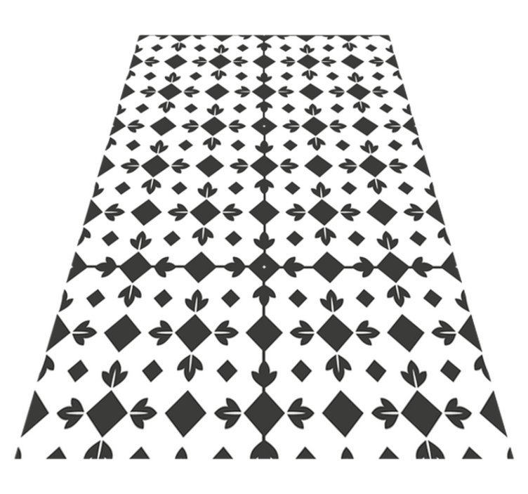 Contrast Tessellation textured vinyl rug - TenStickers