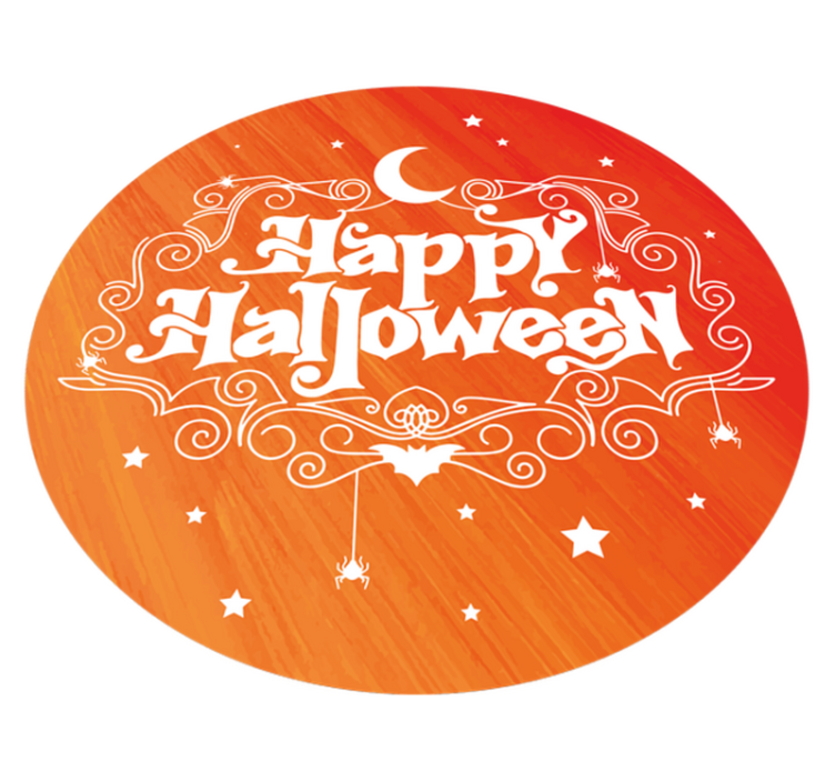 Halloween Festivity Circular halloween vinyl rug - TenStickers