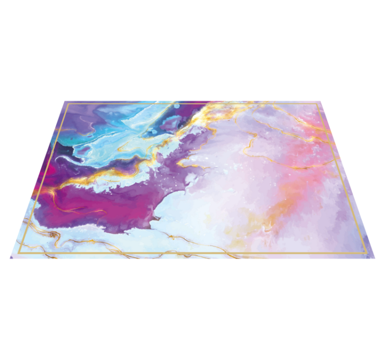 Abstract Marbled textured vinyl rug - TenStickers