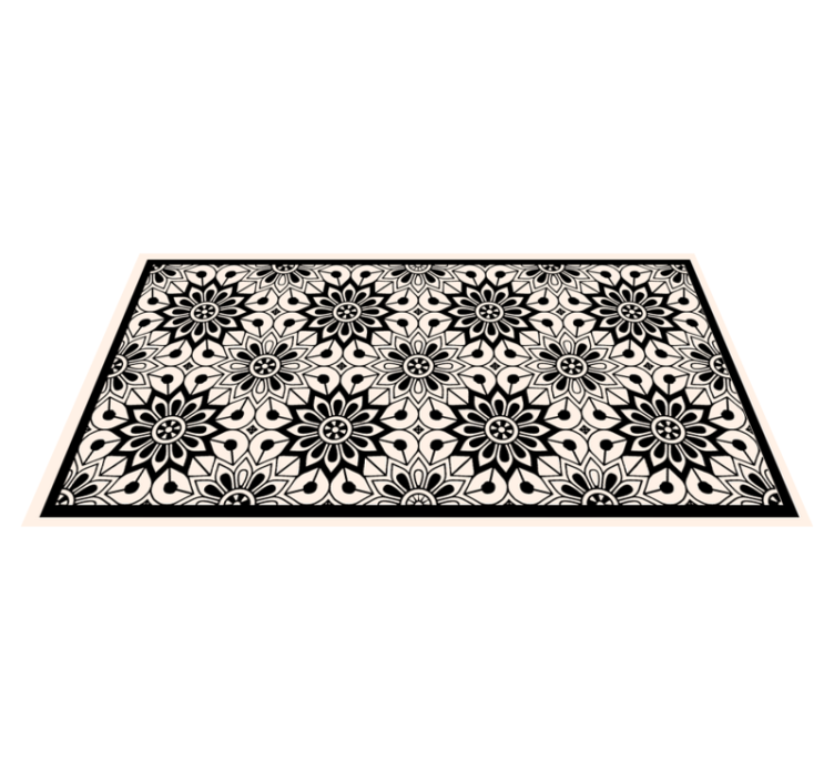 Mandala Pattern Elegance mandala vinyl rug - TenStickers