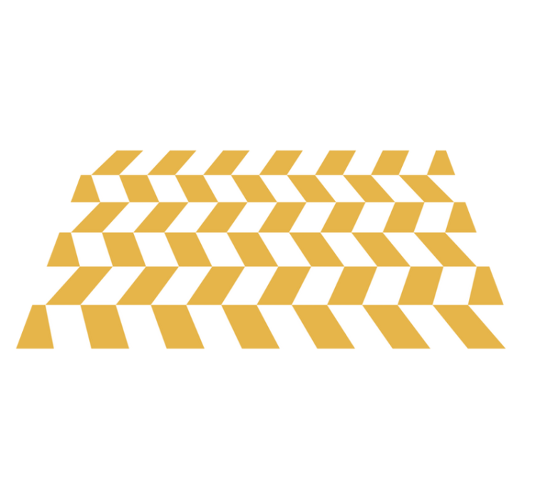 Geometric Herringbone striped vinyl rug - TenStickers