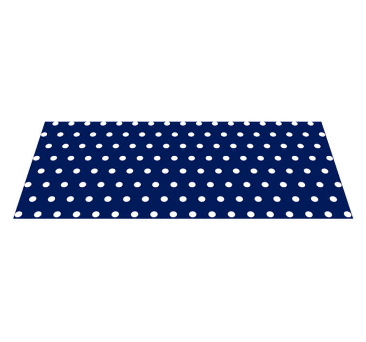 Polka Dotted Decor minimal vinyl rug - TenStickers