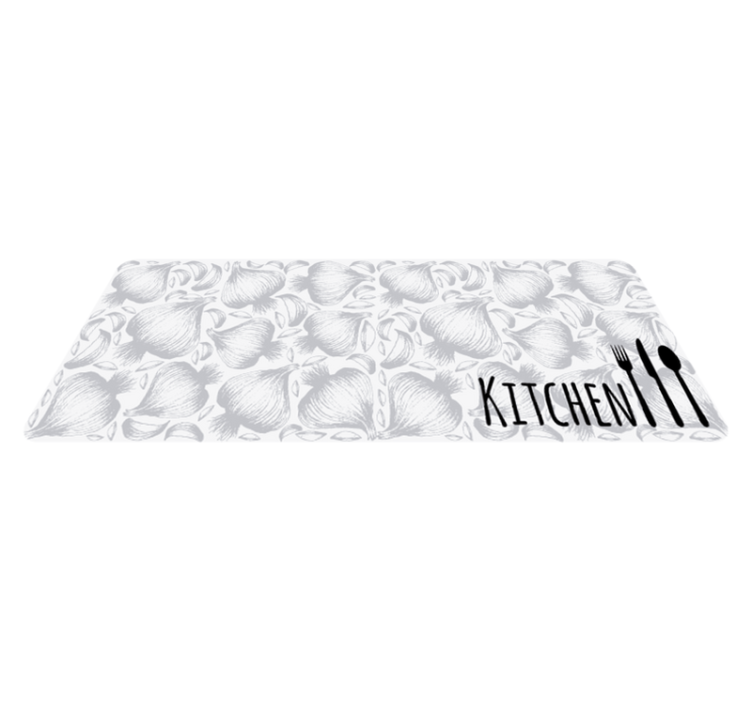 Kitchen Utensil Illustration kitchen vinyl rug - TenStickers