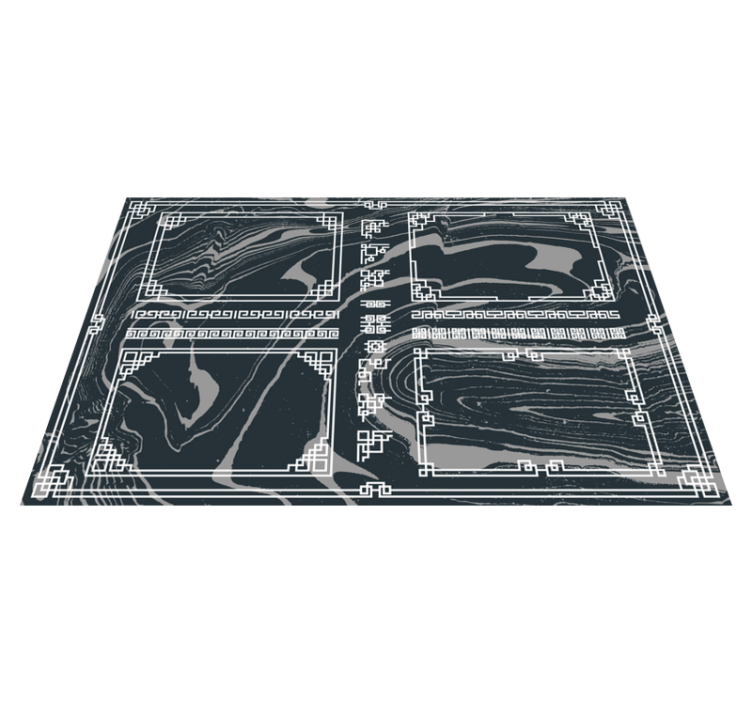 Marbled Textile marble vinyl rug - TenStickers