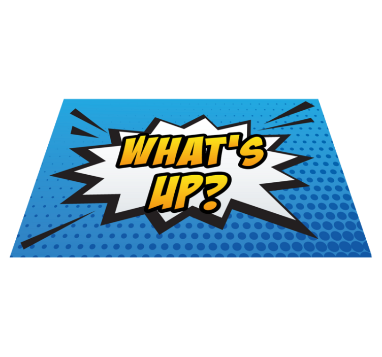 Comic Burst Expression game vinyl rug - TenStickers