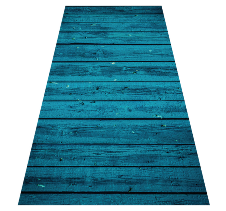Distressed Planks wood effect vinyl rug - TenStickers