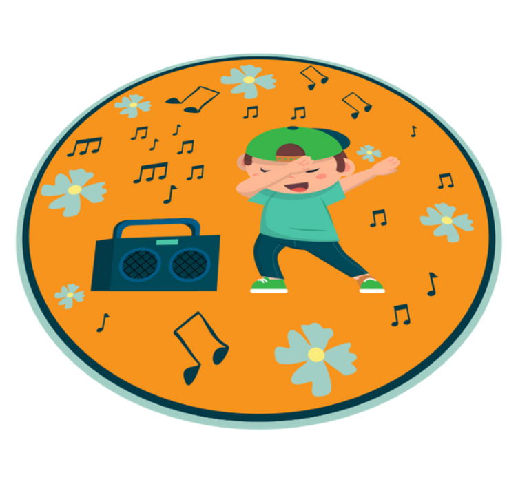 Children's Dance Imagery kids vinyl rug - TenStickers