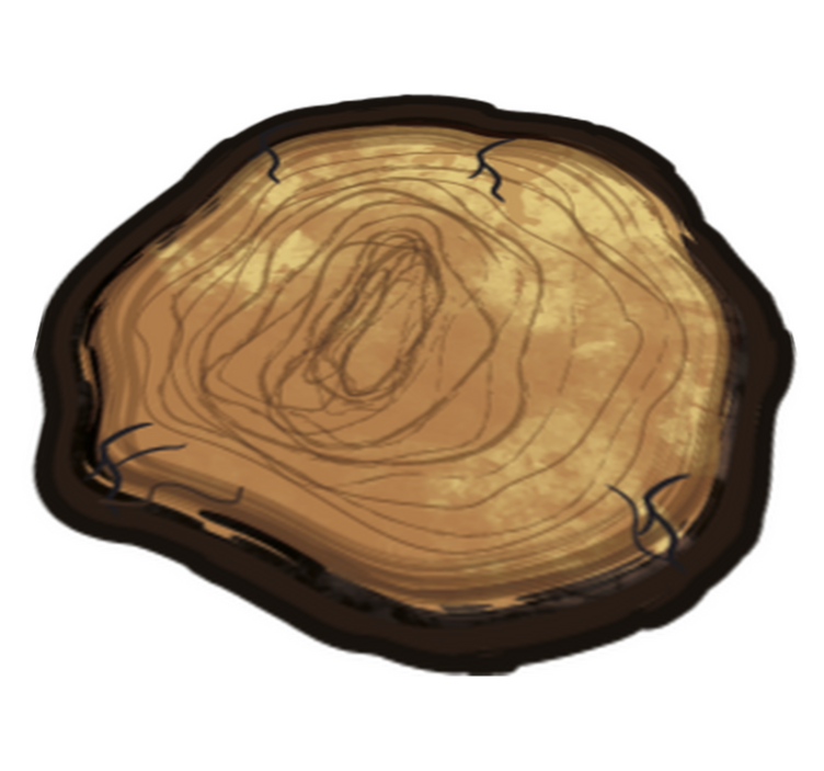 vinyl rug broken trunk wood flooring - TenStickers