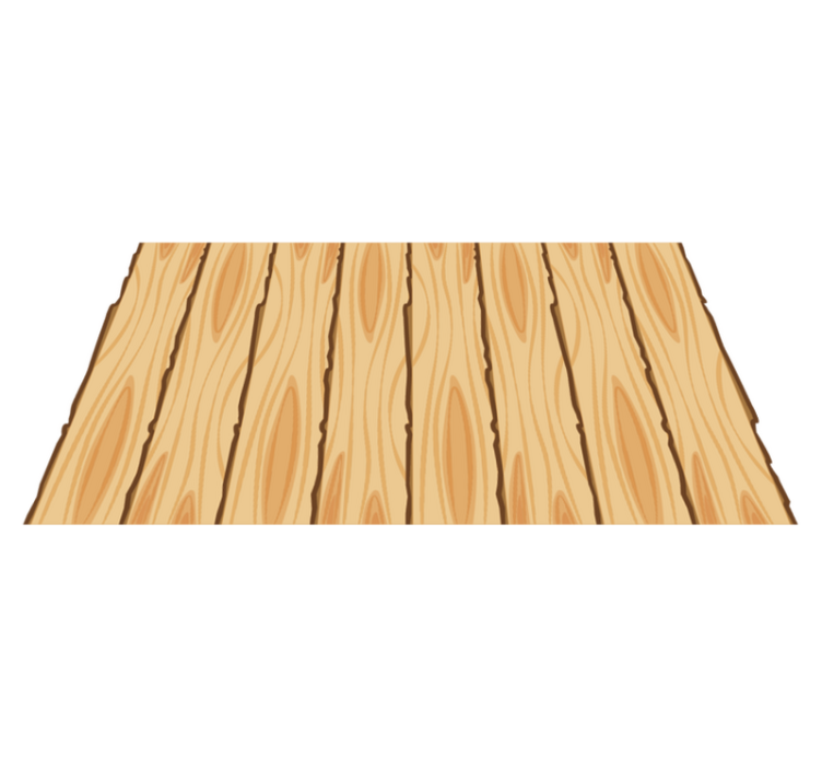 Wooden Stripes wood effect vinyl rug - TenStickers