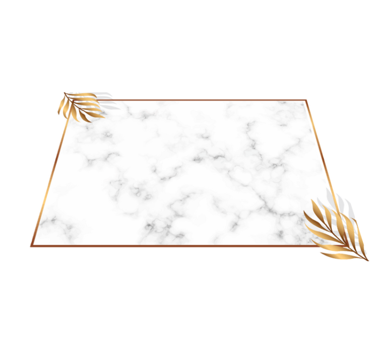 Marble Elegance marble vinyl rug - TenStickers
