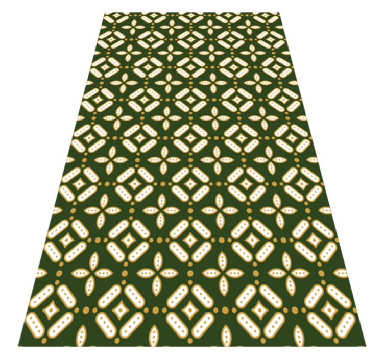 Geometric Ornamentation kitchen vinyl rug - TenStickers