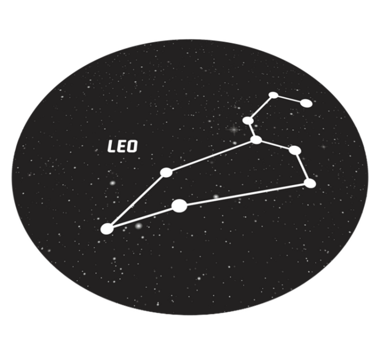 Constellation Astronomy star vinyl rug - TenStickers