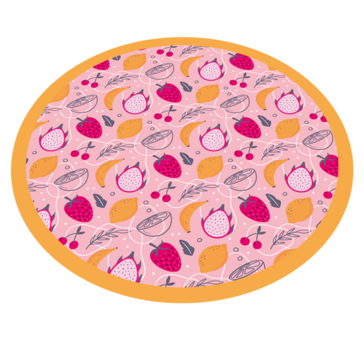 Fruity Delight animal vinyl rug - TenStickers