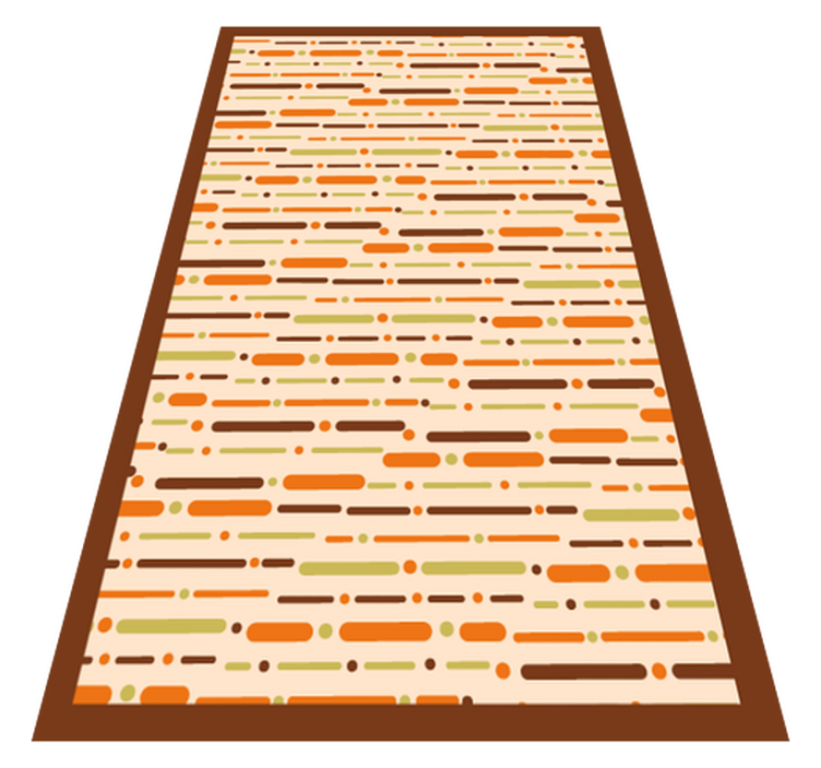 Linear Patterned Decor striped vinyl rug - TenStickers