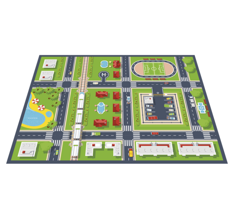 City Playmat road vinyl rug - TenStickers