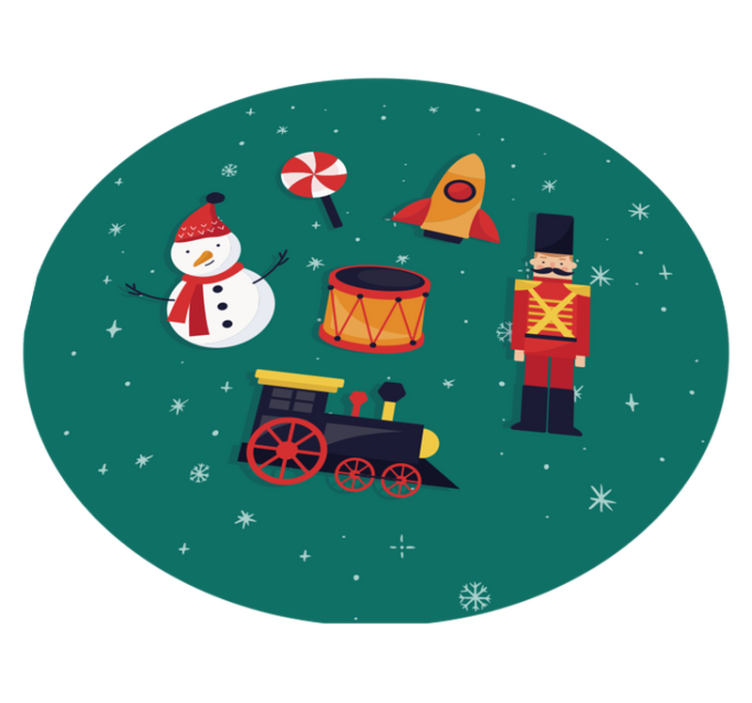 Christmas toys Christmas tree mat - TenStickers