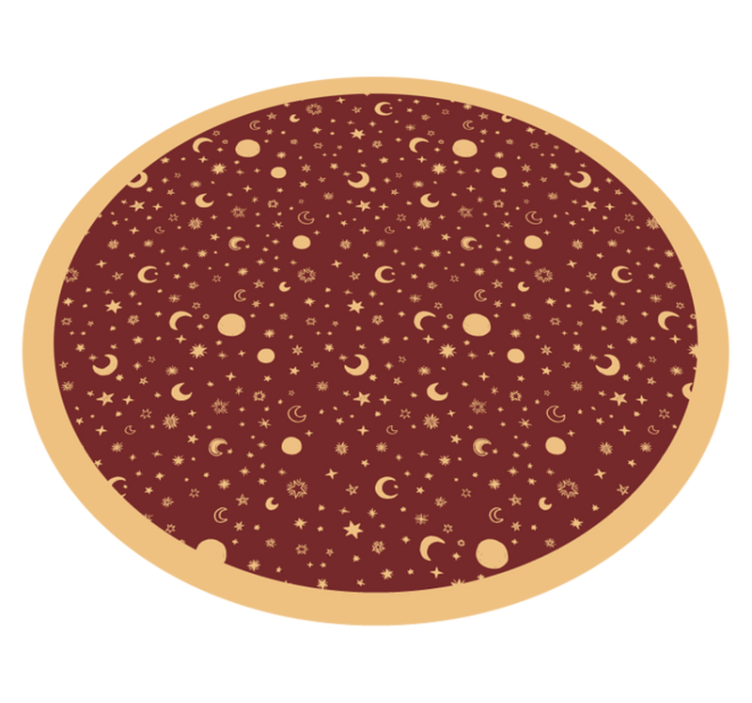 Celestial Play Area nursery vinyl rug - TenStickers