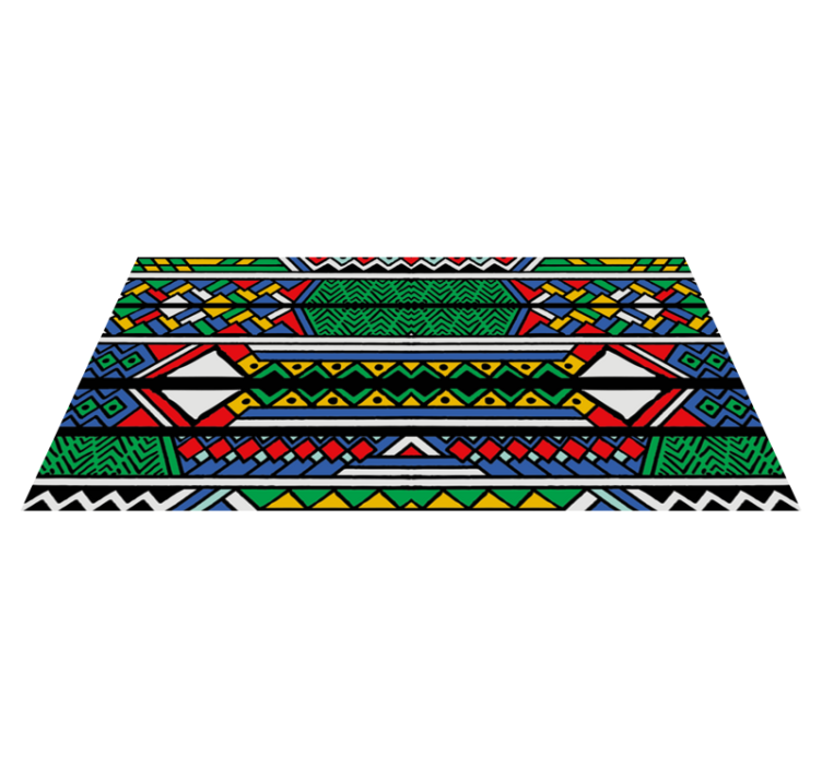 Ethnic Patterned Tapestry ethnic vinyl rug - TenStickers