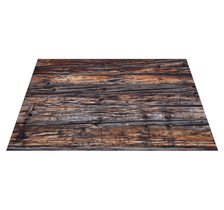 Rustic Timber Detail wood effect vinyl rug - TenStickers