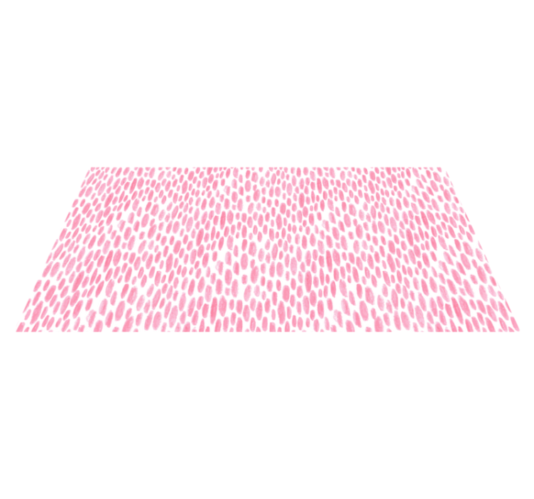 coloured dot pattern girly rectangular rug - TenStickers