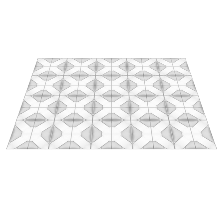 Cubist Symmetry geometric vinyl rug - TenStickers