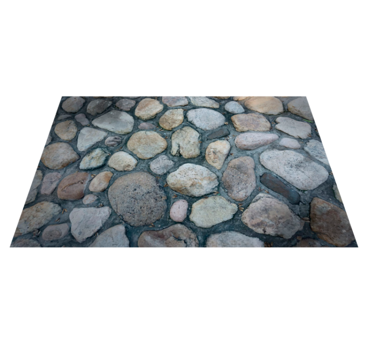 Pebble Stone Pathway stone effect vinyl rug - TenStickers