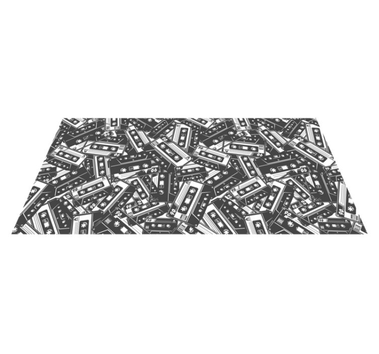 Cassette Tangle game vinyl rug - TenStickers