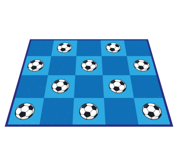 Football squares game mat - TenStickers