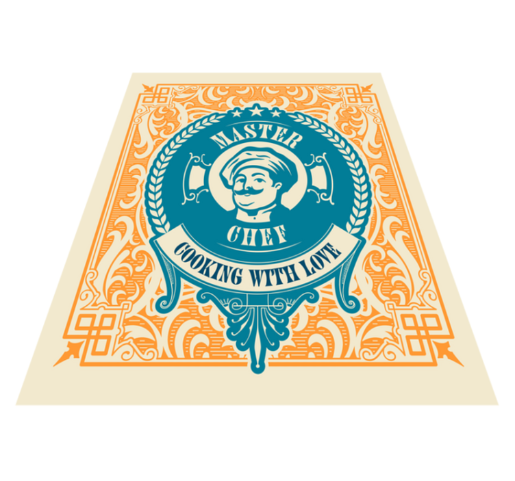 Master Chef Love custom rug - TenStickers