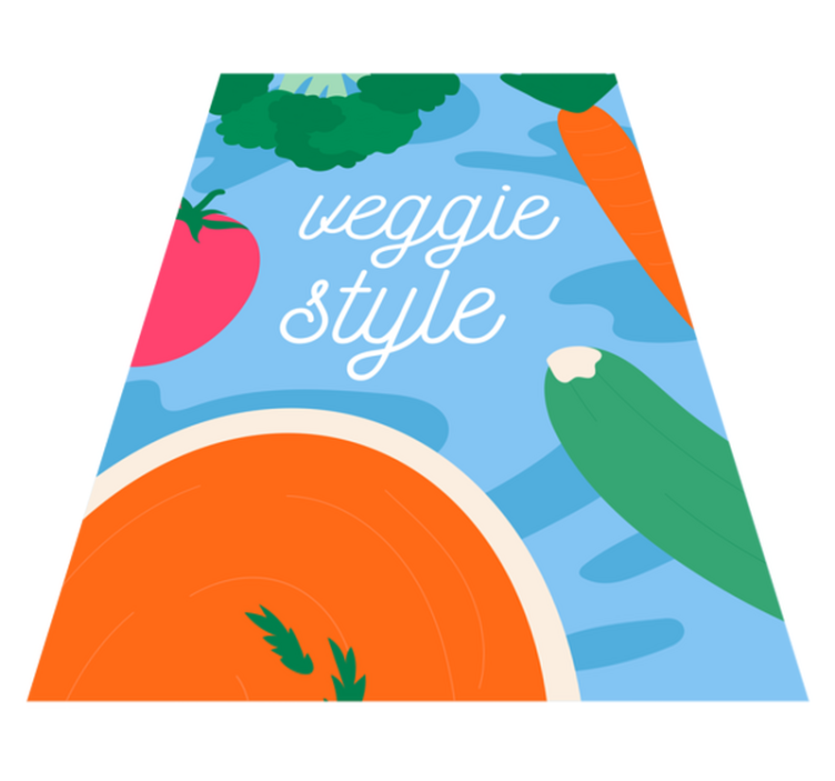 Veggie Style Decor custom rug - TenStickers