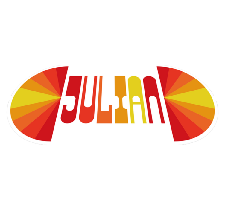 Personalized Retro custom vinyl rug - TenStickers