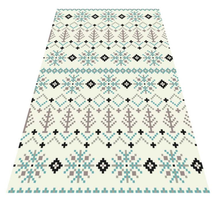 Scandinavian Pattern Scandinavian vinyl rug - TenStickers