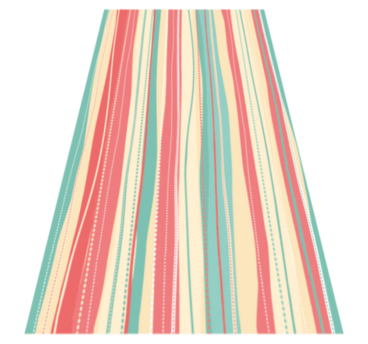 Striped Colorway striped vinyl rug - TenStickers