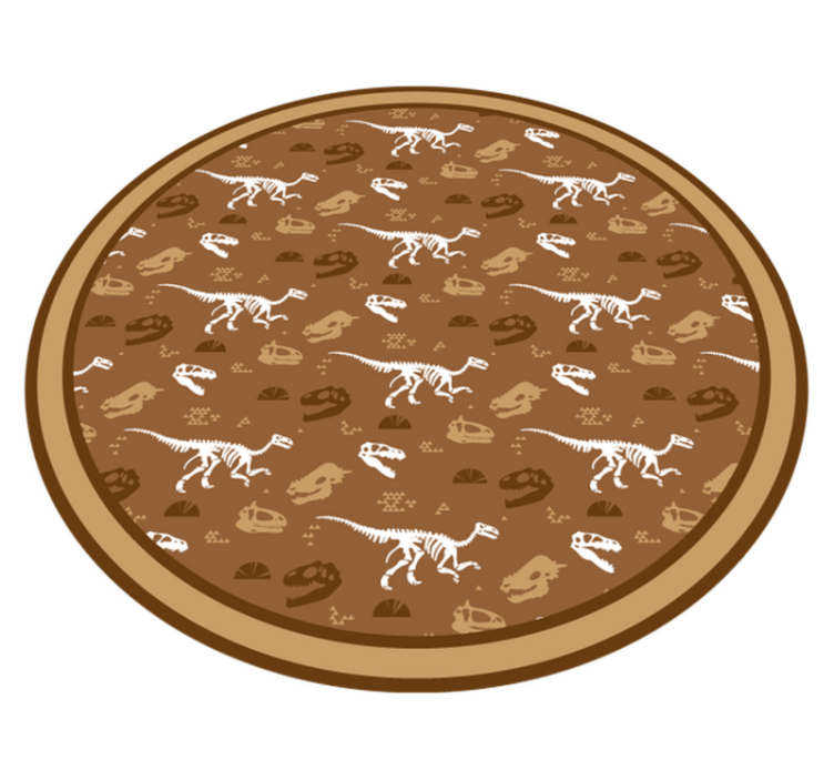 Dinosaur Motifs kids vinyl rug - TenStickers