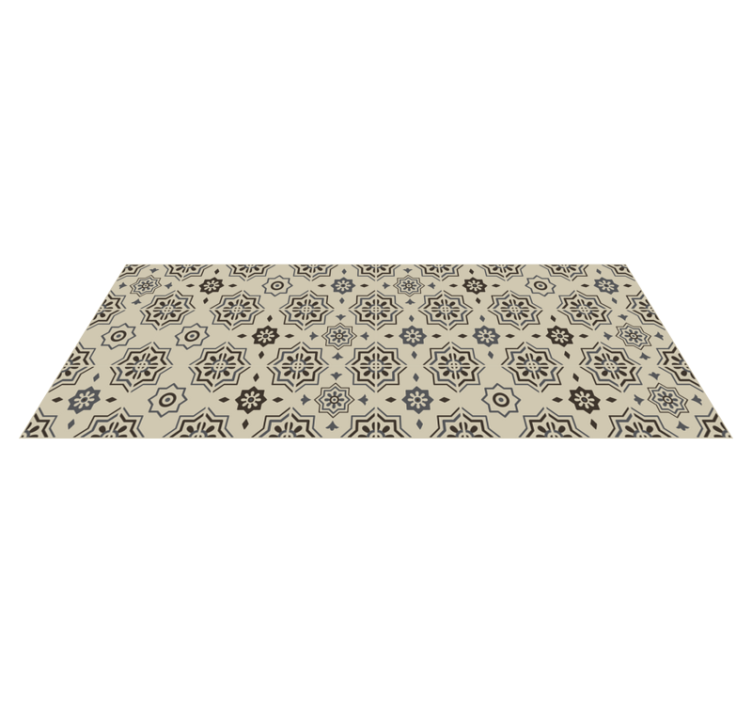 Patterned Runner tile vinyl rug - TenStickers