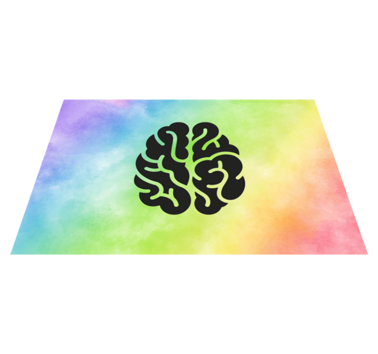 Educational Rainbow kids vinyl rug - TenStickers