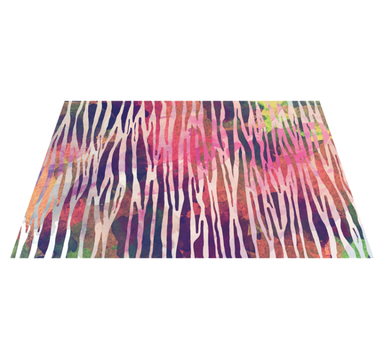Abstract Striped Spectrum striped vinyl rug - TenStickers