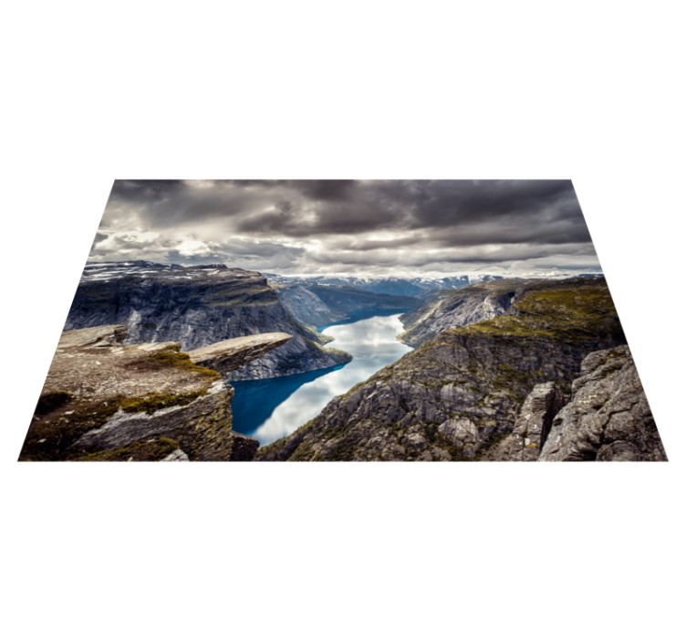 Aerial Landscape nature vinyl rug - TenStickers