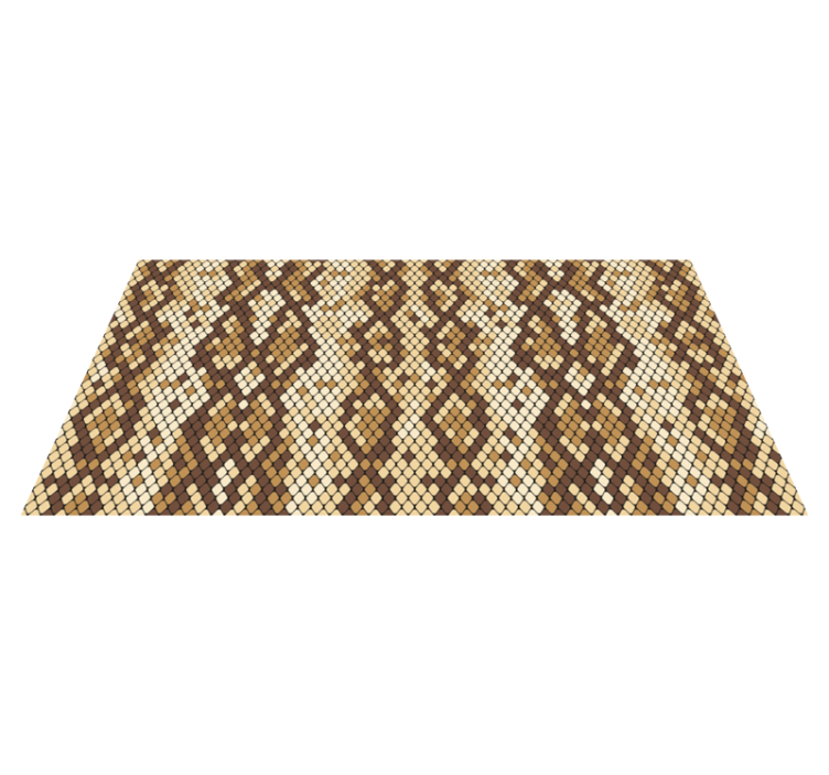 Pixelated Mosaic wood effect vinyl rug - TenStickers
