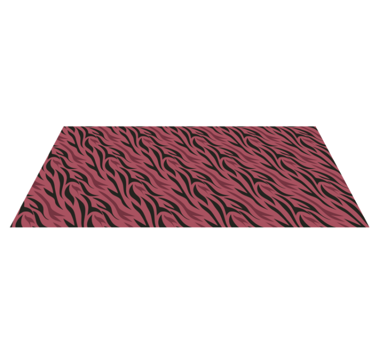 Abstract Zebra Waves animal print vinyl rug - TenStickers