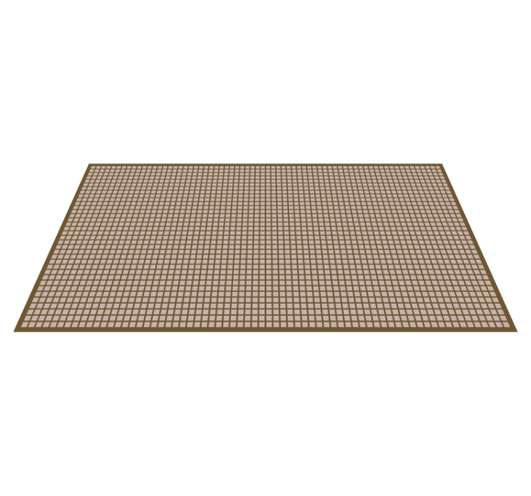 Geometric Grid Pattern striped vinyl rug - TenStickers