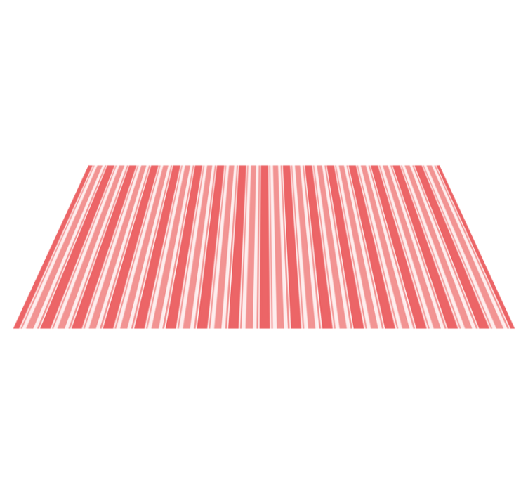 Striped Pink Harmony striped vinyl rug - TenStickers