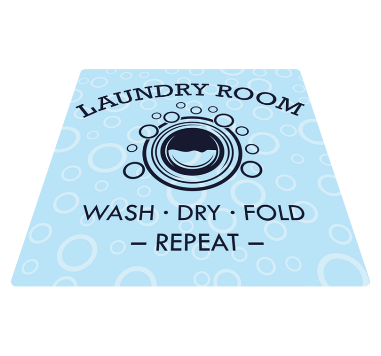 Laundry washing machine custom rug - TenStickers