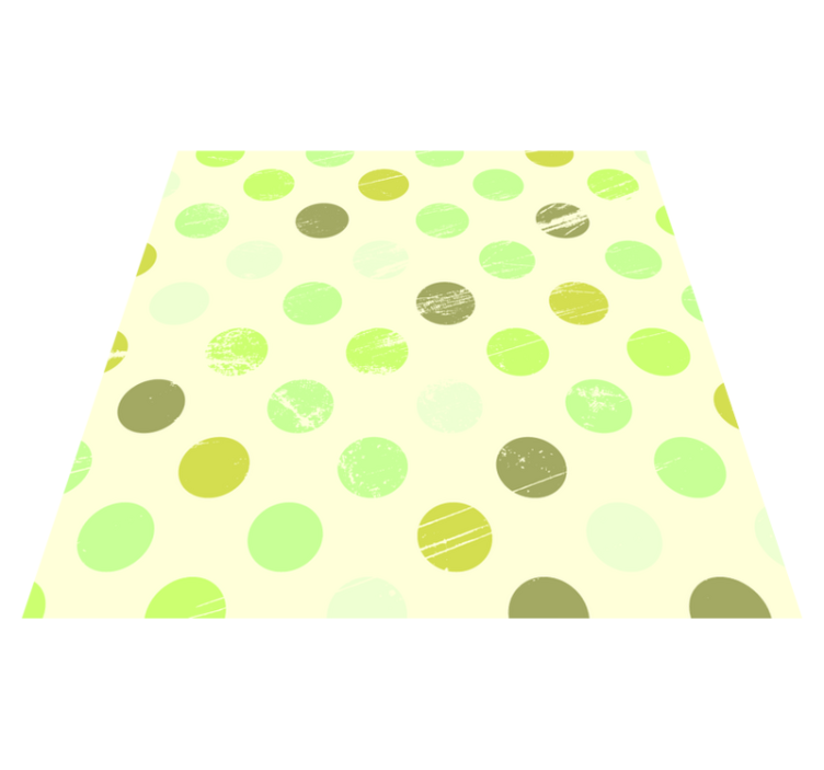 Polka Dot Harmony geometric vinyl rug - TenStickers