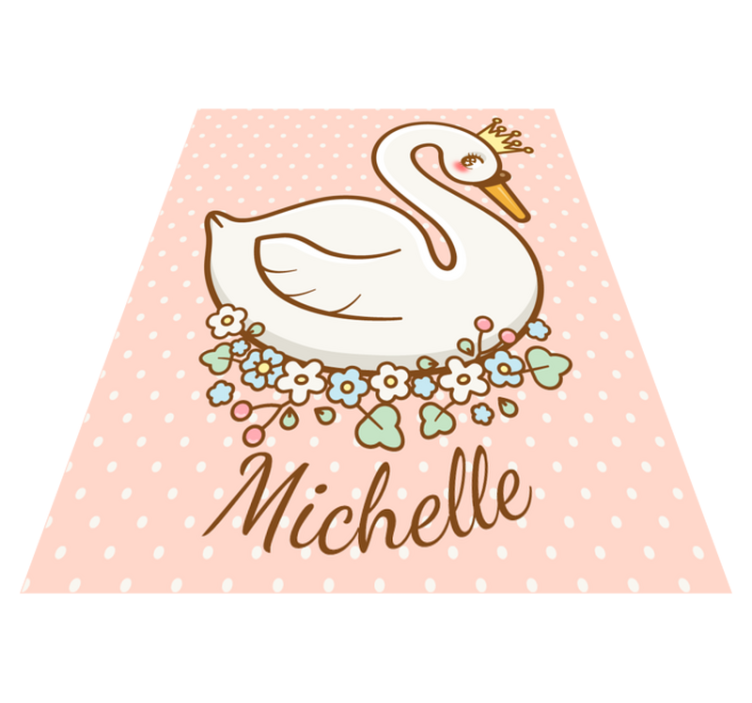 Custom Swanscape custom vinyl rug - TenStickers