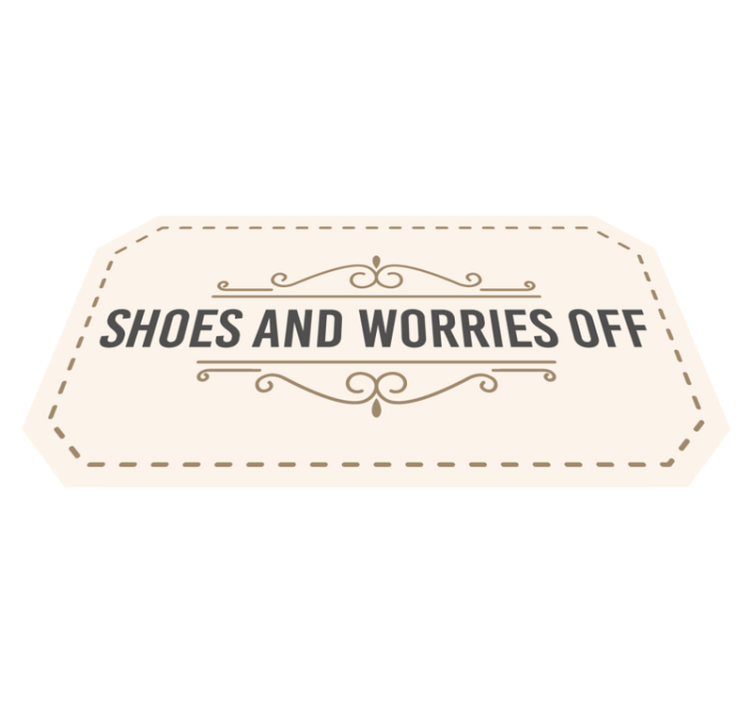 Shoes Worries Off custom rug - TenStickers