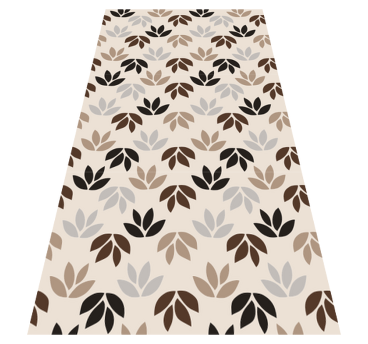 Floral Pattern Theme floral vinyl rug - TenStickers
