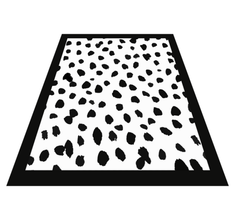 Bold spotted style bedroom vinyl rug - TenStickers