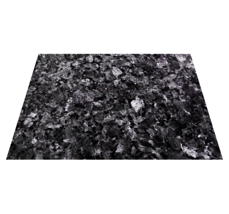 Dark charcoal style marble vinyl rug - TenStickers