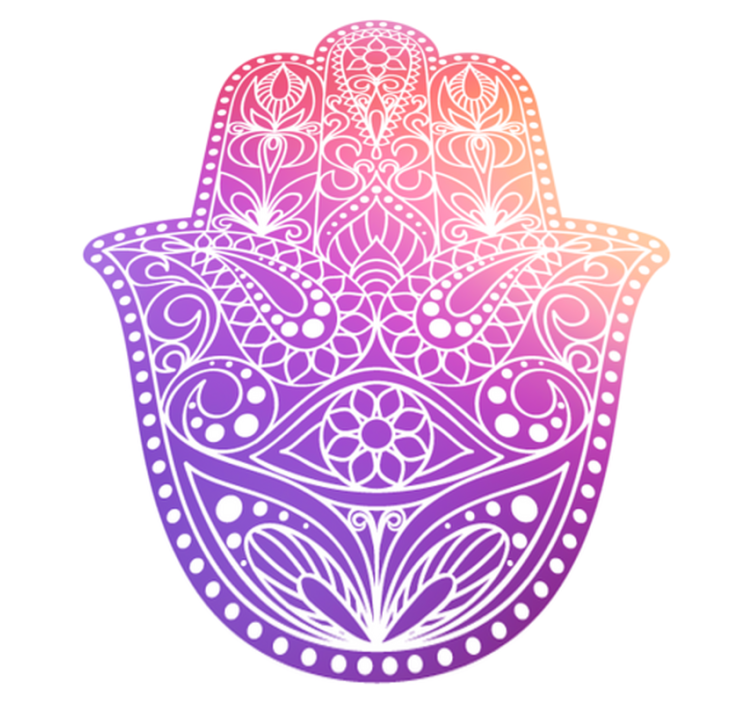 Mandala vinyl rug with hand-drawn design - TenStickers